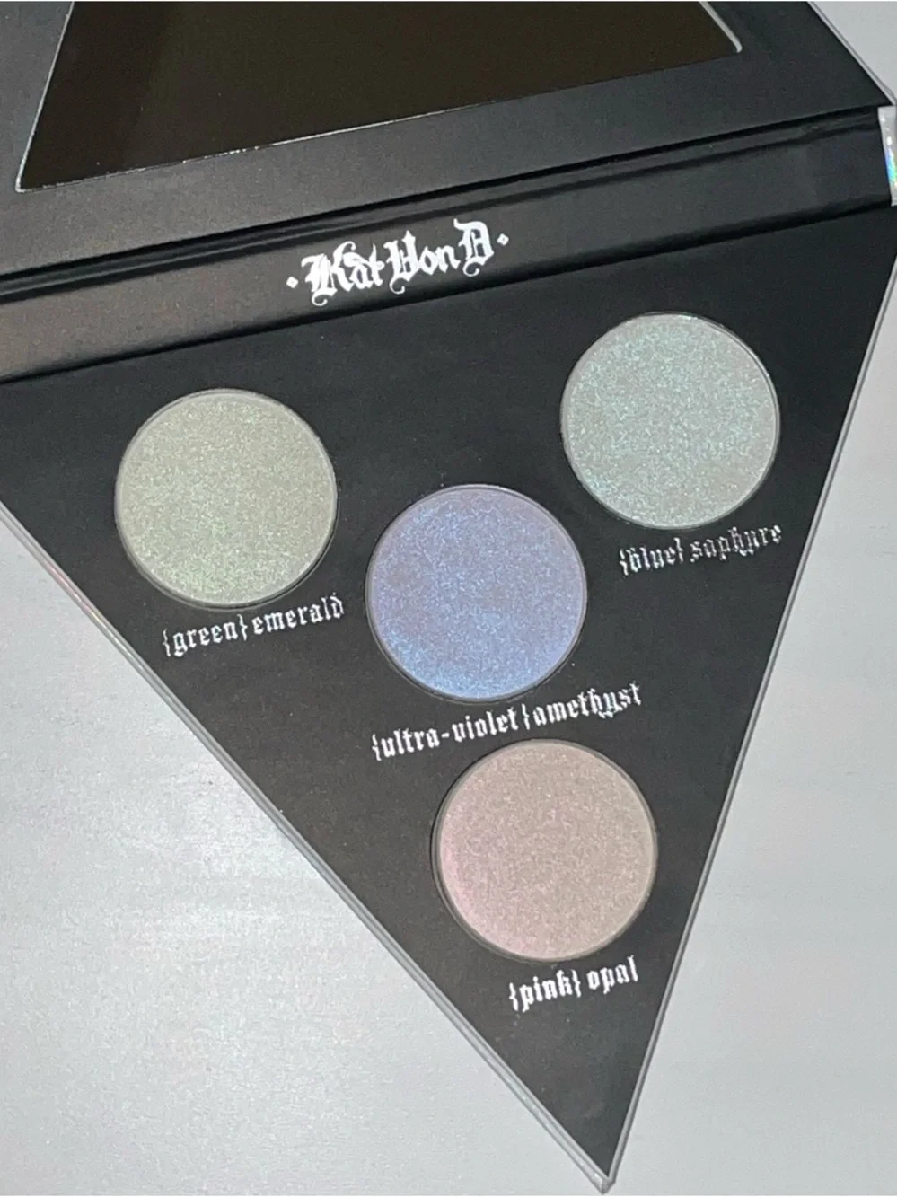 Kat Von D Innerstellar + Alchemist Holographic Eyeshadow Palette Bundle + Brush - Picture 5 of 9